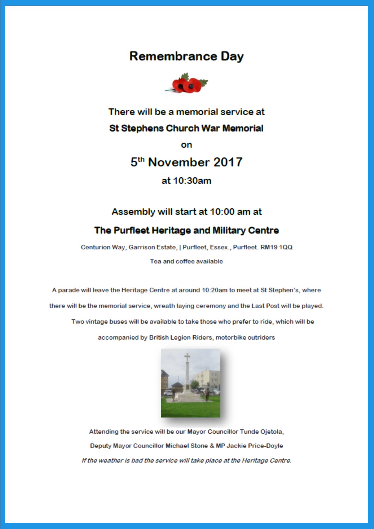 17.11.05 Rememberance Day