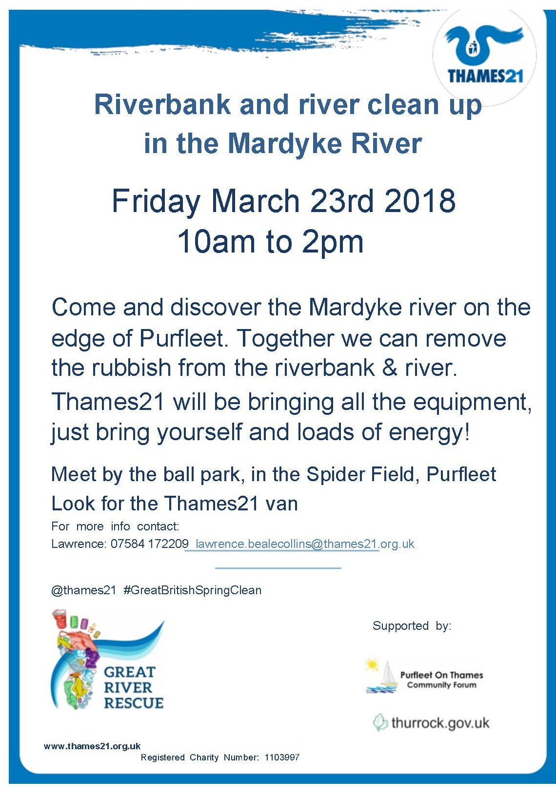 18.03.23 Mardyke River clean