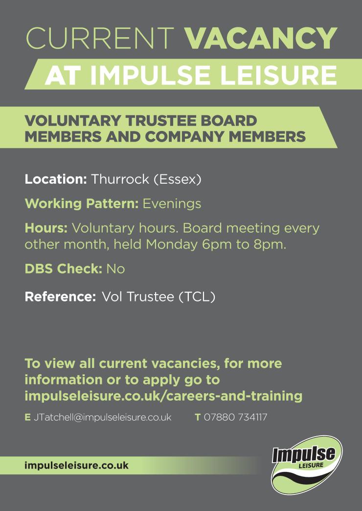 Vacancy at Impulse Leisure