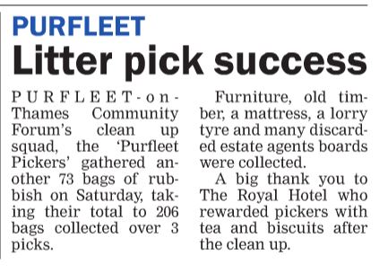 19.05.09 Purfleet litter pick a success, Thurrock Gazette