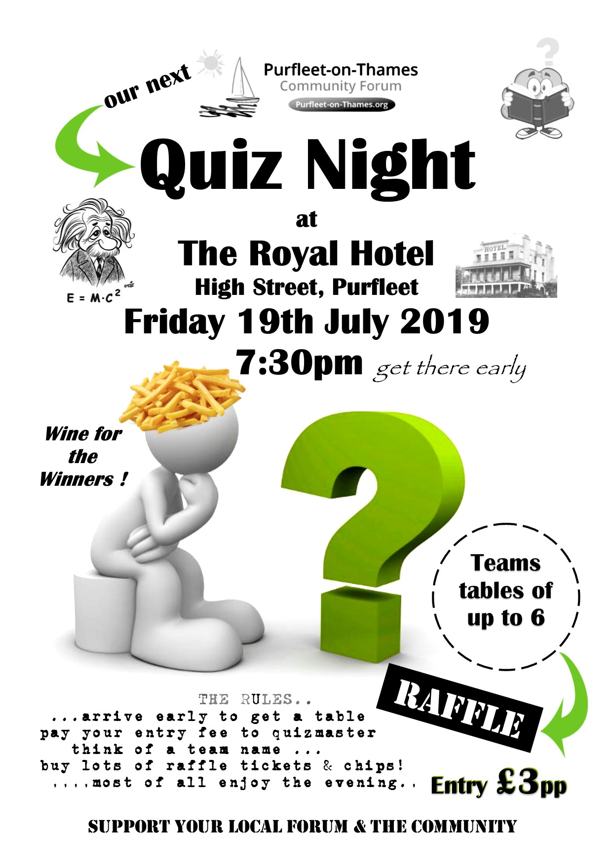 19.07.19 quiz at the Royal