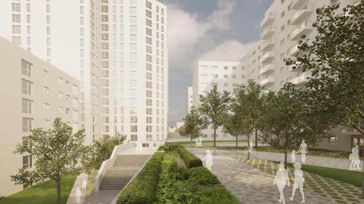 Lakeside garden-view