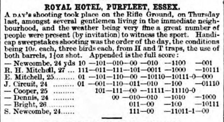 1868.04.07 a days shooting on the Rifle range, The Sportsman