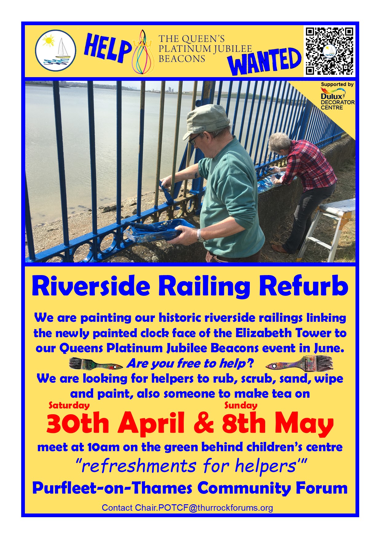 22.04.30 &amp; 05.08 QPJ paint the railings